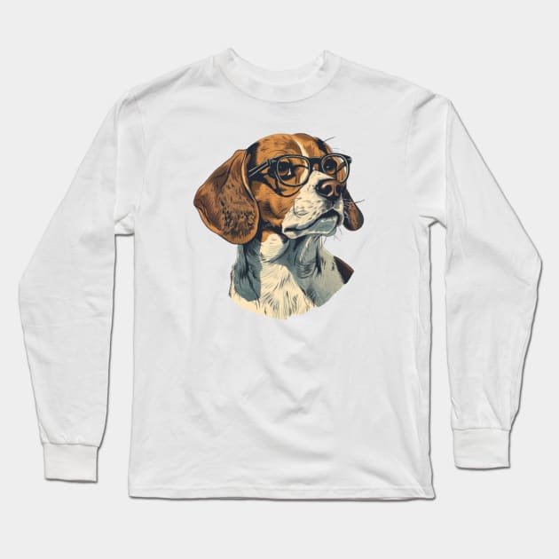 Professor Woofington Long Sleeve T-Shirt by Carnets de Turig